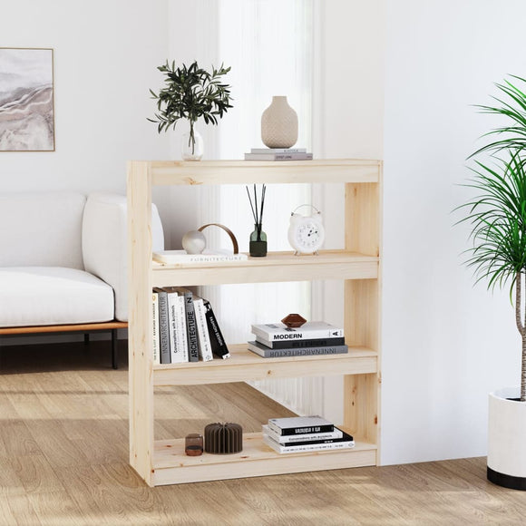 NNEVL Book Cabinet/Room Divider 80x30x103.5 cm Solid Wood Pine