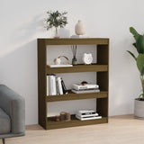 NNEVL Book Cabinet/Room Divider Honey Brown 80x30x103.5 cm Wood Pine