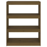 NNEVL Book Cabinet/Room Divider Honey Brown 80x30x103.5 cm Wood Pine