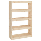 NNEVL Book Cabinet/Room Divider 80x30x135.5 cm Solid Wood Pine
