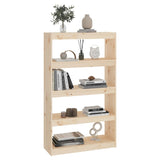 NNEVL Book Cabinet/Room Divider 80x30x135.5 cm Solid Wood Pine