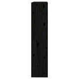 NNEVL Book Cabinet/Room Divider Black 80x30x135.5 cm Solid Wood Pine