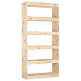 NNEVL Book Cabinet/Room Divider 80x30x167.4 cm Solid Wood Pine