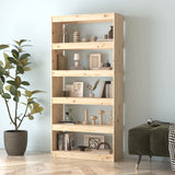 NNEVL Book Cabinet/Room Divider 80x30x167.4 cm Solid Wood Pine