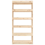 NNEVL Book Cabinet/Room Divider 80x30x167.4 cm Solid Wood Pine