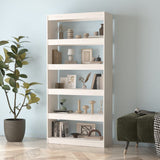 NNEVL Book Cabinet/Room Divider White 80x30x167.4 cm Solid Wood Pine