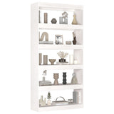 NNEVL Book Cabinet/Room Divider White 80x30x167.4 cm Solid Wood Pine
