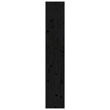 NNEVL Book Cabinet/Room Divider Black 80x30x167.4 cm Solid Wood Pine