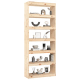 NNEVL Book Cabinet/Room Divider 80x30x199.5 cm Solid Wood Pine