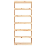NNEVL Book Cabinet/Room Divider 80x30x199.5 cm Solid Wood Pine