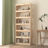NNEVL Book Cabinet/Room Divider 80x30x199.5 cm Solid Wood Pine