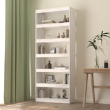 NNEVL Book Cabinet/Room Divider White 80x30x199.5 cm Solid Wood Pine