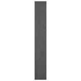 NNEVL Book Cabinet/Room Divider Grey 80x30x199.5 cm Solid Wood Pine