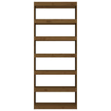 NNEVL Book Cabinet/Room Divider Honey Brown 80x30x199.5 cm Wood Pine