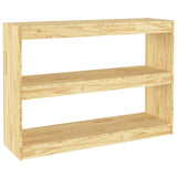 NNEVL Book Cabinet Room Divider 100x30x71.5 cm Pinewood