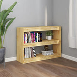 NNEVL Book Cabinet Room Divider 100x30x71.5 cm Pinewood
