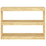 NNEVL Book Cabinet Room Divider 100x30x71.5 cm Pinewood