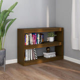 NNEVL Book Cabinet Room Divider Honey Brown 100x30x71.5 cm Pinewood
