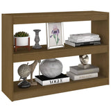 NNEVL Book Cabinet Room Divider Honey Brown 100x30x71.5 cm Pinewood