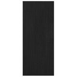 NNEVL Book Cabinet Room Divider Black 100x30x71.5 cm Pinewood