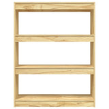 NNEVL Book Cabinet/Room Divider 100x30x103 cm Solid Pinewood