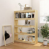 NNEVL Book Cabinet/Room Divider 100x30x135.5 cm Solid Pinewood