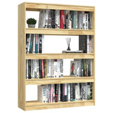 NNEVL Book Cabinet/Room Divider 100x30x135.5 cm Solid Pinewood