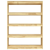 NNEVL Book Cabinet/Room Divider 100x30x135.5 cm Solid Pinewood