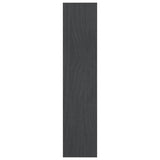 NNEVL Book Cabinet/Room Divider Grey 100x30x135.5 cm Solid Pinewood