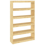 NNEVL Book Cabinet/Room Divider 100x30x167.5 cm Solid Pinewood