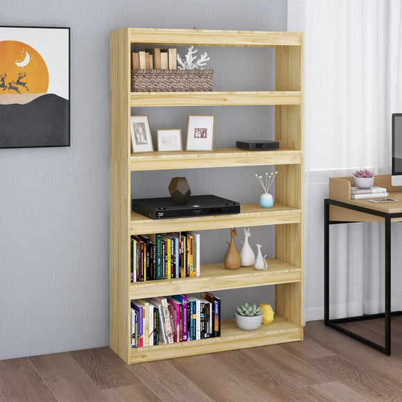 NNEVL Book Cabinet/Room Divider 100x30x167.5 cm Solid Pinewood