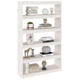 NNEVL Book Cabinet/Room Divider White 100x30x167.5 cm Solid Pinewood
