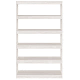 NNEVL Book Cabinet/Room Divider White 100x30x167.5 cm Solid Pinewood