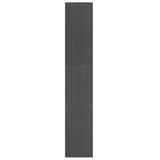 NNEVL Book Cabinet/Room Divider Grey 100x30x167.5 cm Solid Pinewood
