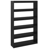 NNEVL Book Cabinet/Room Divider Black 100x30x167.5 cm Solid Pinewood