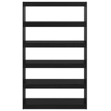 NNEVL Book Cabinet/Room Divider Black 100x30x167.5 cm Solid Pinewood