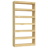 NNEVL Book Cabinet/Room Divider 100x30x200 cm Solid Pinewood