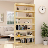 NNEVL Book Cabinet/Room Divider 100x30x200 cm Solid Pinewood
