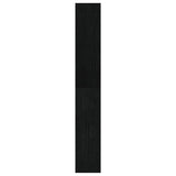NNEVL Book Cabinet/Room Divider Black 100x30x200 cm Solid Pinewood