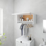 NNEVL Wardrobe White 70x32.5x35 cm Chipboard