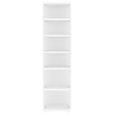 NNEVL Shoe Cabinet White 25x27x102 cm Chipboard