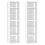 NNEVL Shoe Cabinets 2 pcs White 25x27x102 cm Chipboard