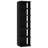 NNEVL Shoe Cabinets 2 pcs Black 25x27x102 cm