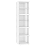 NNEVL Shoe Cabinets 2 pcs High Gloss White 25x27x102 cm