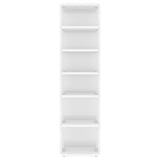 NNEVL Shoe Cabinets 2 pcs High Gloss White 25x27x102 cm