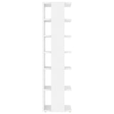 NNEVL Shoe Cabinets 2 pcs High Gloss White 25x27x102 cm