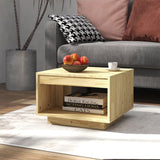 NNEVL Coffee Table 50x50x33.5 cm Solid Pinewood
