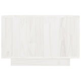 NNEVL Coffee Table White 50x50x33.5 cm Solid Pinewood