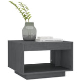 NNEVL Coffee Table Grey 50x50x33.5 cm Solid Pinewood