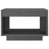 NNEVL Coffee Table Grey 50x50x33.5 cm Solid Pinewood